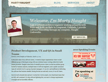 Tablet Screenshot of martyhaught.com